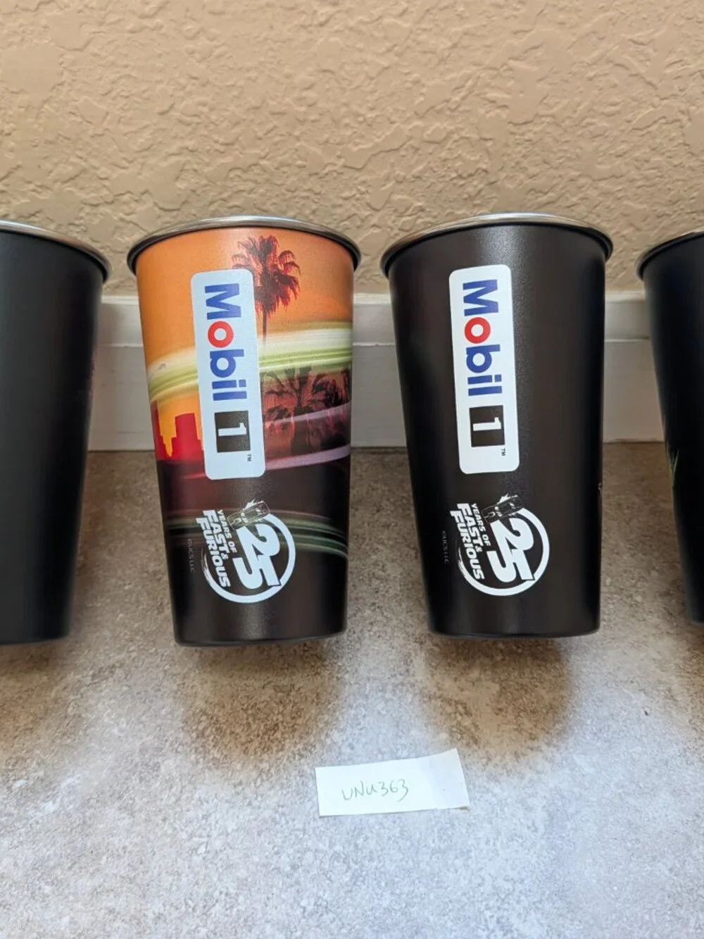 Fast & Furious 25th Anniversary Collector Cups Mobil 1 One 2026 Release Set (4)